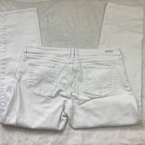 Kut From The Kloth Catherine Boyfriend Jeans Women's Size 14 White Cotton Denim - Picture 14 of 14